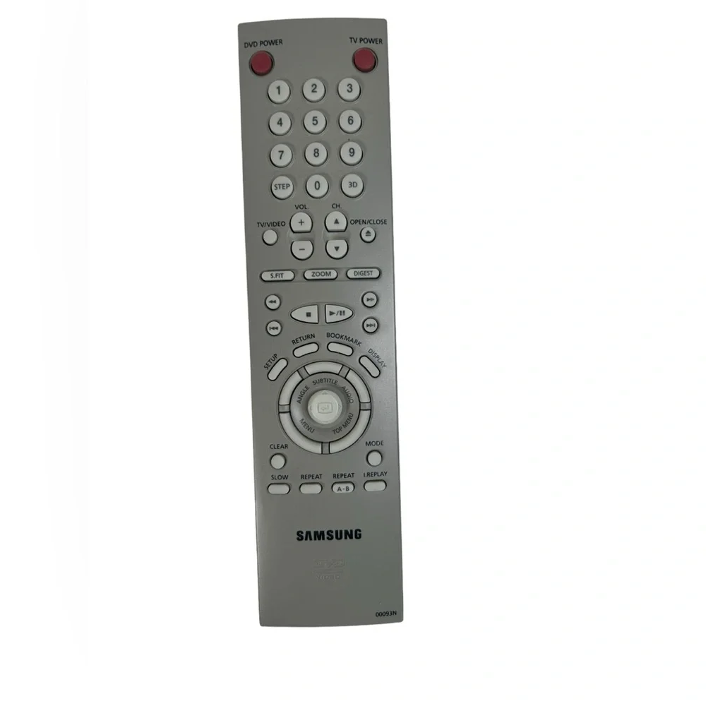 Samsung 00093N OEM Original DVD Replacement Remote Control Tested Gray.
